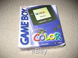 Game Boy Color Gameboy Grape Purple Système De Nintendo Ds Nouveau Scellé