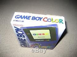 Game Boy Color Gameboy Grape Purple Système De Nintendo Ds Nouveau Scellé