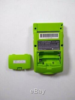 Game Boy Color Kiwi (vert Lime) Système Nintendo Gbc Complet Dans La Boîte