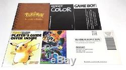 Game Boy Color Pokémon Edition Pikachu Complet En Boîte Cib Rare Nice