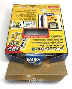 Game Boy Color Pokémon Edition Pikachu Complet En Boîte Cib Rare Nice