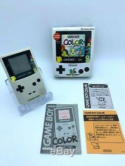 Game Boy Color Pokemon Gold Center Console Silber Limitée Jp F Boîte Tested / S
