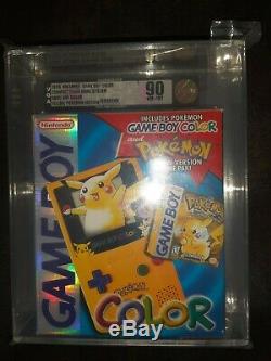 Game Boy Color Pokemon Jaune Édition Pikachu 1999 Marque Vga Wata Nouveau Joint Rare
