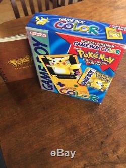 Game Boy Color Pokemon Jaune Pikachu Édition Spéciale Gbc Nouvelle Usine Scellée