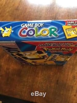 Game Boy Color Pokemon Jaune Pikachu Special Edition Gbc Nouvelle Usine Scellée