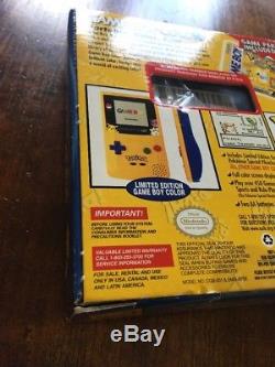 Game Boy Color Pokemon Jaune Pikachu Special Edition Gbc Nouvelle Usine Scellée