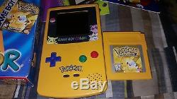 Game Boy Color Pokemon Yellow Pikachu Edition Spéciale Gbc Cib Complete Rare