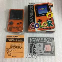 Game Boy Color System Clear Orange & Black Daiei Hawks Nintendo Japon