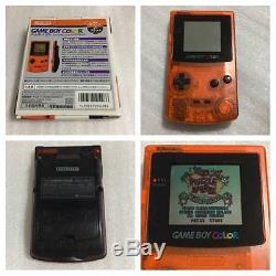 Game Boy Color System Clear Orange & Black Daiei Hawks Nintendo Japon