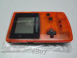 Game Boy Color System Clear Orange & Black Daiei Hawks Nintendo Japon Bon