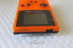Game Boy Color System Clear Orange & Black Daiei Hawks Nintendo Japon Super Rare