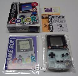 Game Boy Color System Jusco Original Mario Clear Nintendo Japon Mint