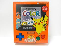 Game Boy Color Système De Poche Pokemon Center Limited Orange Bleu Nouveau