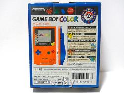 Game Boy Color Système De Poche Pokemon Center Limited Orange Bleu Nouveau