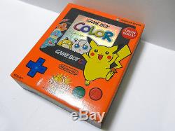 Game Boy Color Système De Poche Pokemon Center Limited Orange Bleu Nouveau