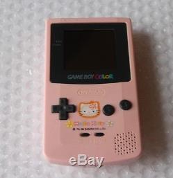 Game Boy Color Système Hello Kitty Cgb-001 Nintendo Rare Japan Import Htf Rétro