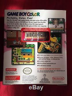 Game Boy Color (berry) Avec Jeux Et Boîtes. Condition Excellente