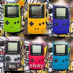 Game Boy Couleur Atomic, Teal, Jaune, Lime, Raisin Et Berry Royaume-uni Sortie