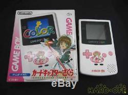 Game Boy Couleur Cardcaptor Sakura Boxed Cgb-001 Rose Blanc Nintendo D'occasion