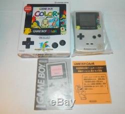 Game Boy Couleur Gold & Silver Pokemon Center Système Portatif Gbc Cib Complete