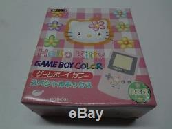 Game Boy Couleur Hello Kitty Special Box + Link Câble Nintendo Japon / C