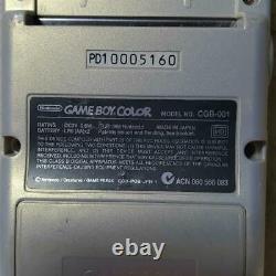 Game Boy Couleur Nintendo Pokémon Center Limitée Modèle D'or Et D'argent Testé Jp