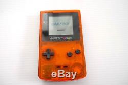 Game Boy Couleur Orange Clair Et Noir / Daiei Hawks Version Du Japon