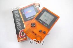 Game Boy Couleur Orange Clair Et Noir / Daiei Hawks Version Du Japon