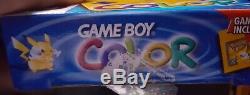 Game Boy Couleur Pokemon Ed Jaune-bleu Portatif Joueur Dans La Boîte Avec Game Pak