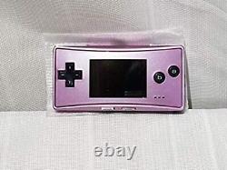 Game Boy Micro Color Purple Nintendo Game Console Working Withbox Used Japan Fedex