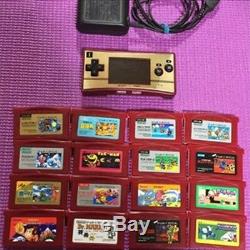 Game Boy Micro Famicom Couleur Chargeur Nintendo 16 Souple Set Occasion Good F / S Japon