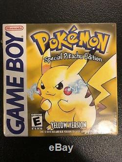 Game Boy Pokemon Jaune Special Edition Pikachu Gameboy Couleur Sealed Brand New