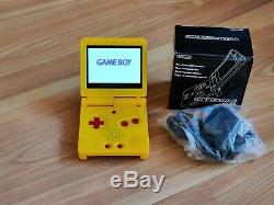 Gameboy Advance Sp Pokémon Pikachu Nintendo Système Jaune Couleur 101 Ips Écran