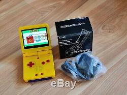 Gameboy Advance Sp Pokémon Pikachu Nintendo Système Jaune Couleur 101 Ips Écran