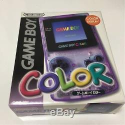 Gameboy Color Clear Purple Console Japon Rare Collectors Item Nouveau Sme