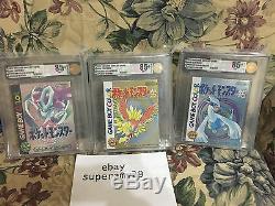 Gameboy Color Collection Cristal, Or, Argent Tous 3 Vga 85+ Archial Case