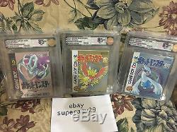 Gameboy Color Collection Cristal, Or, Argent Tous 3 Vga 85+ Archial Case