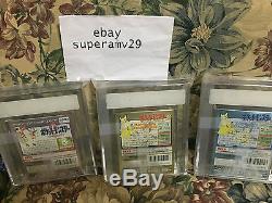 Gameboy Color Collection Cristal, Or, Argent Tous 3 Vga 85+ Archial Case