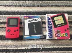 Gameboy Color Console Et Pokemon Blue Game Boy En Boîte