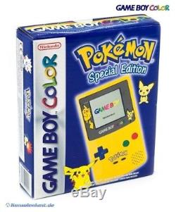 Gameboy Color Console Ltd Pokémon Jaune / Jaune Cib, Emballé En Très Bon État