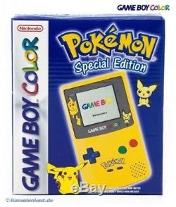 Gameboy Color Console Ltd Pokémon Jaune / Jaune Cib, Emballé En Très Bon État
