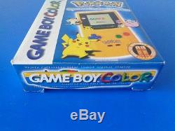 Gameboy Color Edition Limitée Pokemon Console Pikachu Jaune Pinball Inclus