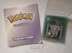 Gameboy Color Game Pokemon Crystal Version, Boxed Avec Guide De L'entraîneur