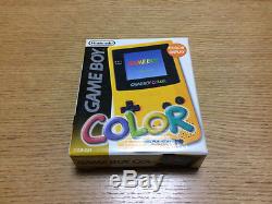 Gameboy Color Jaune Système Console Japon Rare Collectors Article Nouveau
