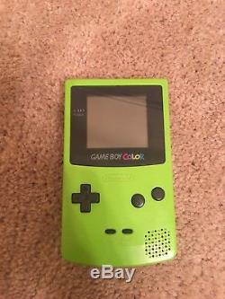 Gameboy Color Lime Green Avec Accessoires Et 16 Jeux