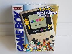 Gameboy Color Limited Edition Pokemon Console Pikachu Silver