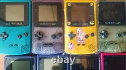 Gameboy Color Lot De 13 Jeux Pour Pièces Ou Réparation Gbc Nintendo Console Japon