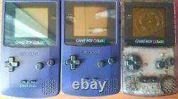 Gameboy Color Lot De 13 Jeux Pour Pièces Ou Réparation Gbc Nintendo Console Japon