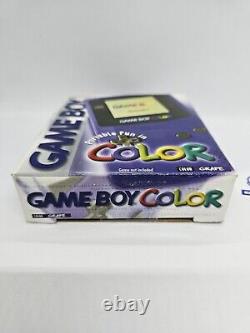 Gameboy Color Nintendo en boîte (raisin) ? Testé et fonctionnel ? Excellent état
