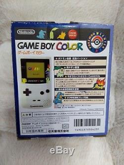 Gameboy Color Pokemon Center Edition Limitée Or Argent Box Excellent État